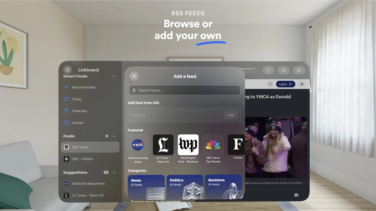 Linkboard: News and Bookmarks screenshot 3