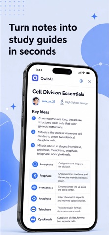 QwizAI: AI Flashcards: Ask iPhone screenshot