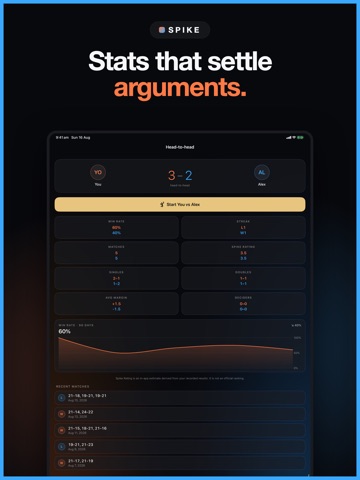 Volleyball Score Keeper: Spike iPad screenshot