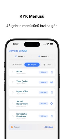 Menü Screenshot 1 of 5