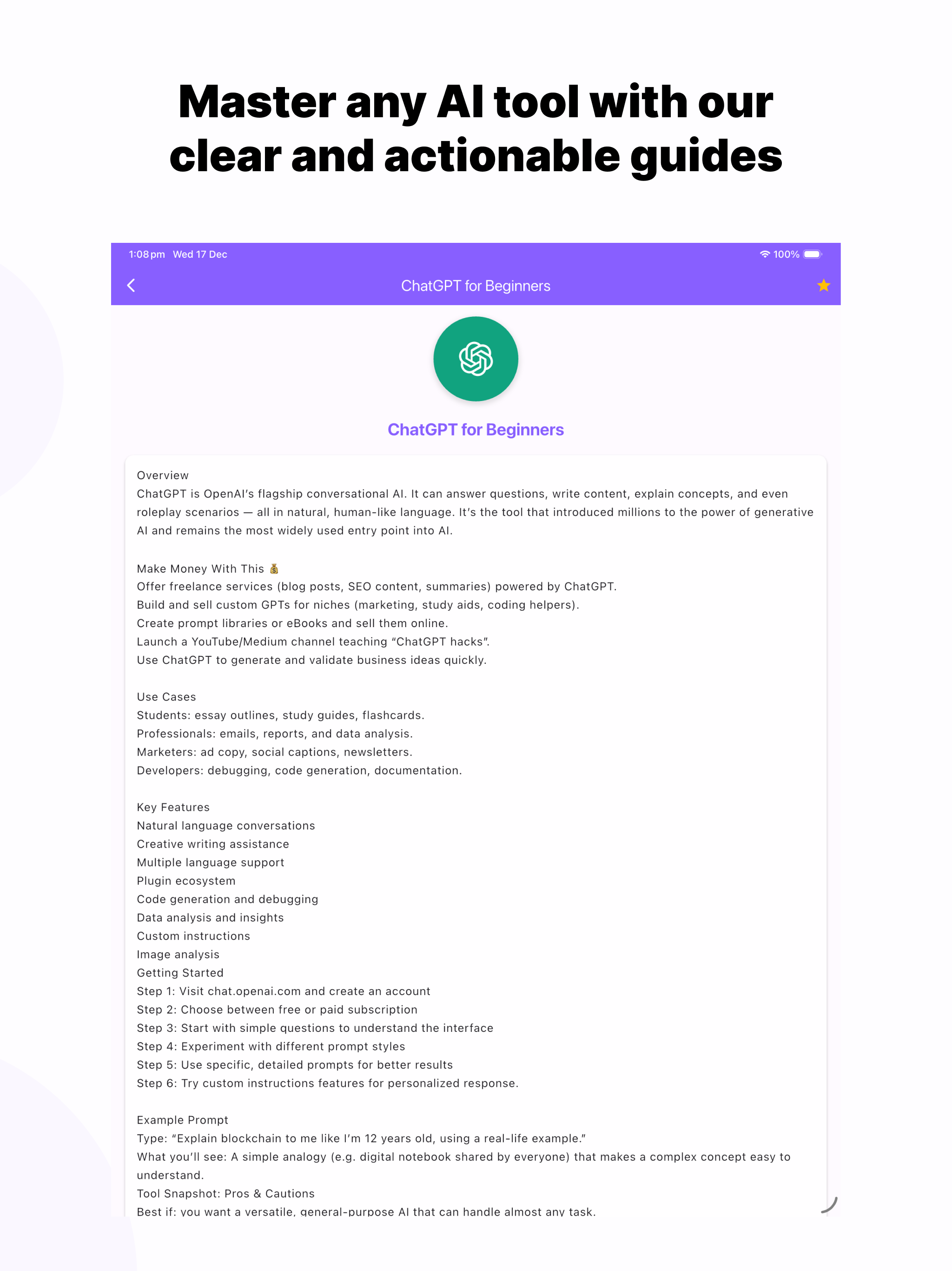 AI Guide Book - AI Literacy