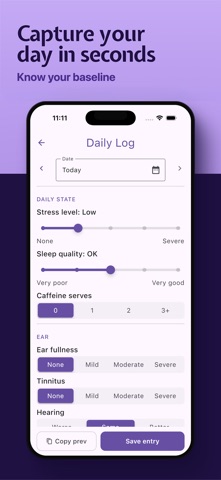 Menierly: Menieres Toolkit iPhone screenshot