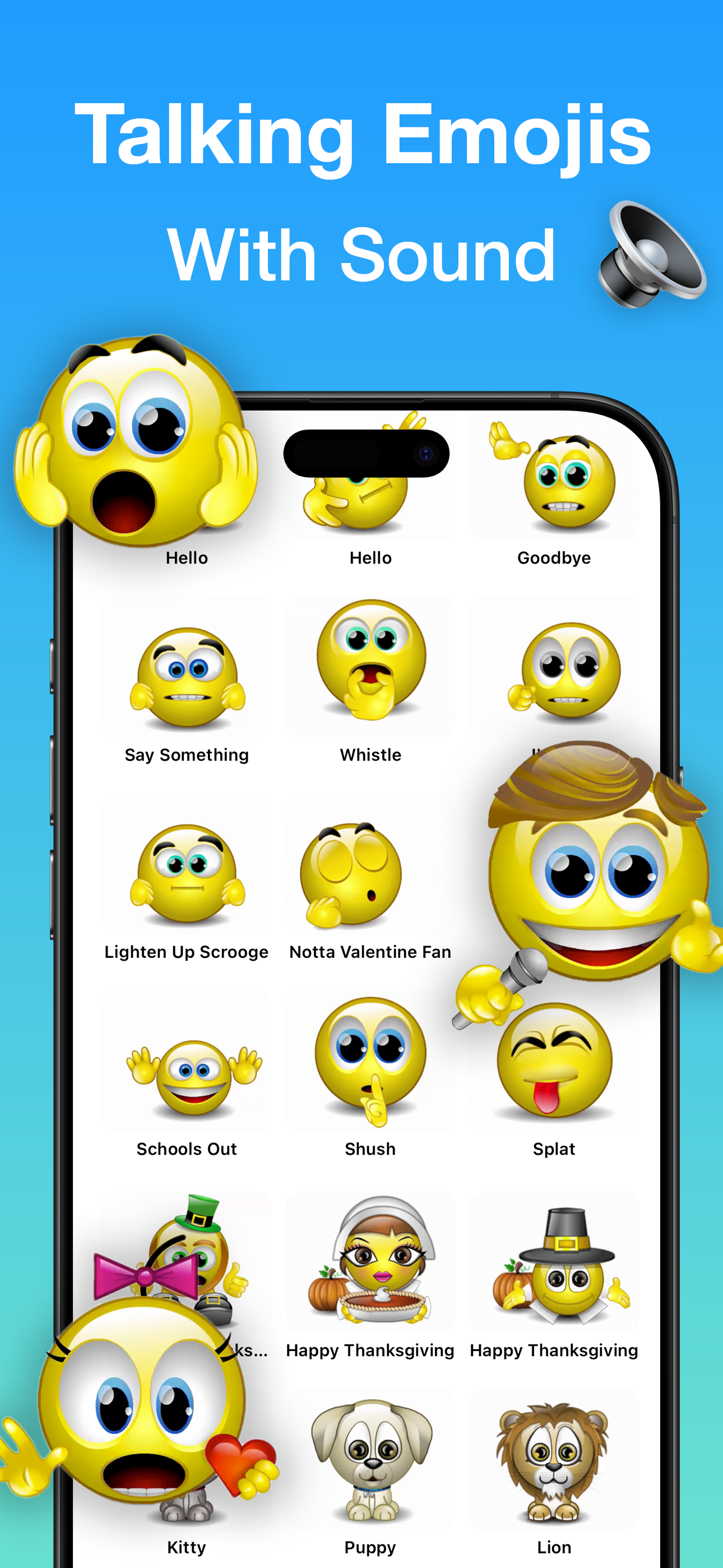Talking Emojis - Audio Sticker