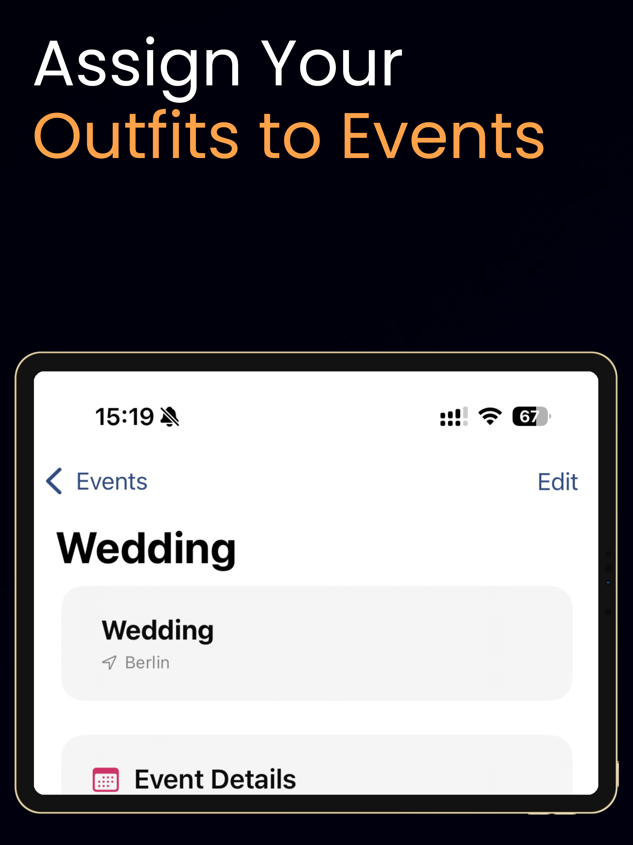 Wardrobe & Outfit Organizer