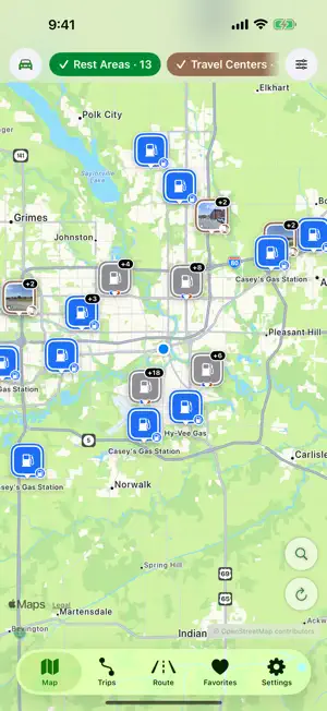 RestStop Finder screenshot 1