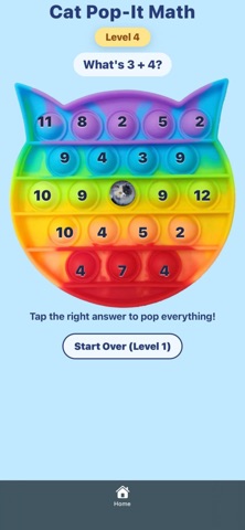 Cat Pop-It Math Screenshot 3 of 3
