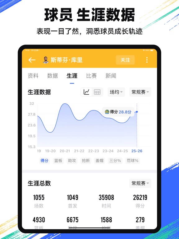 球迷屋-篮球比赛直播录像回放集锦 iPad screenshot 5 - Sports app