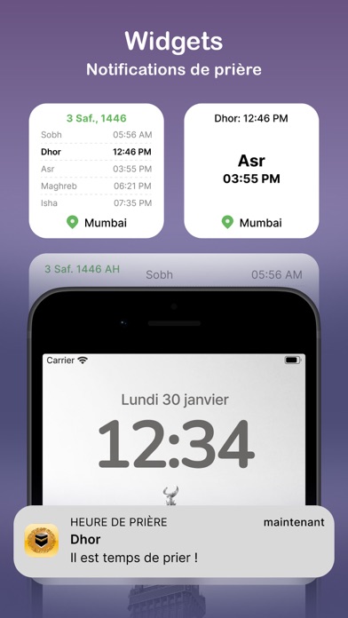 Screenshot #3 pour Horaires de prière et Qibla