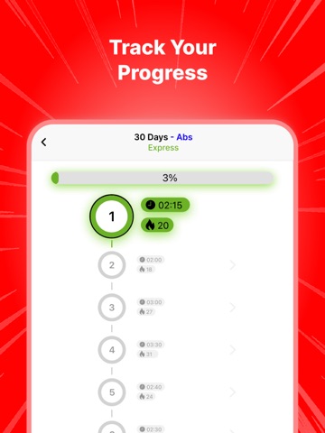 Home Workout: 30 Day Challenge iPad screenshot