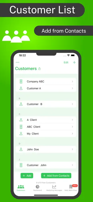 Customer List: Client Records screenshot 1