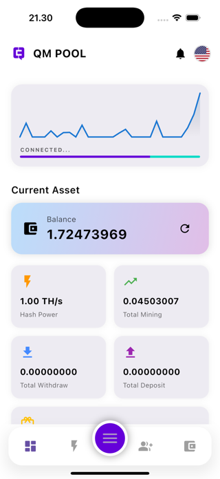 QM POOL – Quadra Mining Pool Screenshot 4 of 8