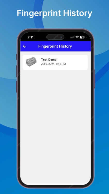 Landace Engraving Fingerprint