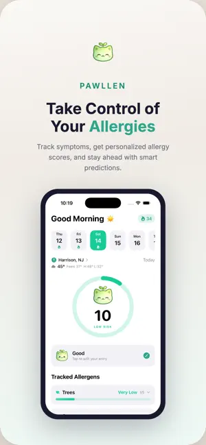 Pawllen: Allergy Tracker screenshot 1
