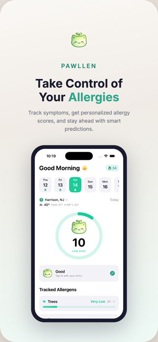 Pawllen: Allergy Tracker Screenshot 1 of 7