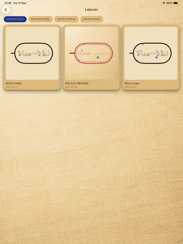 Renly: Hieroglyph Studio iPad screenshot 2