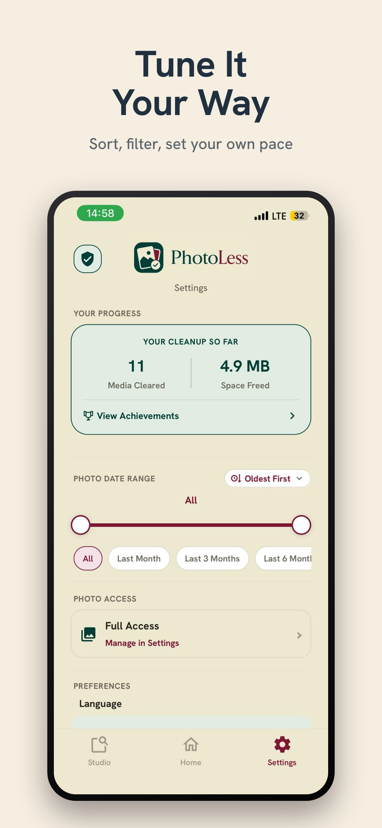 PhotoLess: Swipe Clean Photos screenshot 9