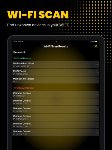 Wi-Fi Radar: Speed Test iPad screenshot