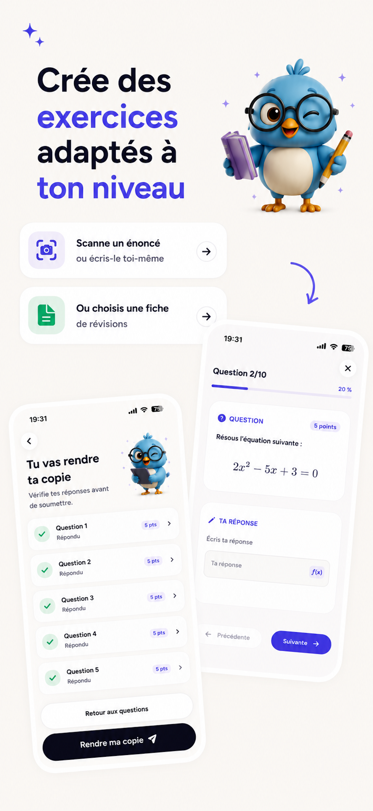 Plume - Fiches de revision