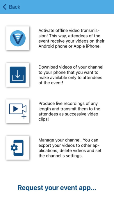 videmic - Event App Screenshot