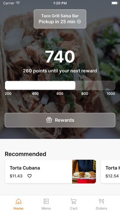 Taco Grill Salsa Bar iPhone screenshot 1 - Food & Drink app