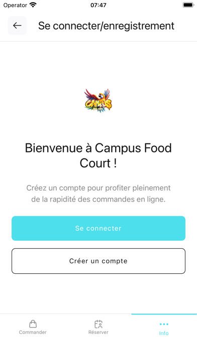 Campus Food Court Screenshot