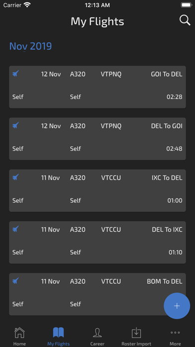 Wingman Pilot Logbook