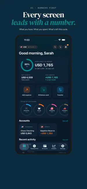 Finio: Personal Finance screenshot 1