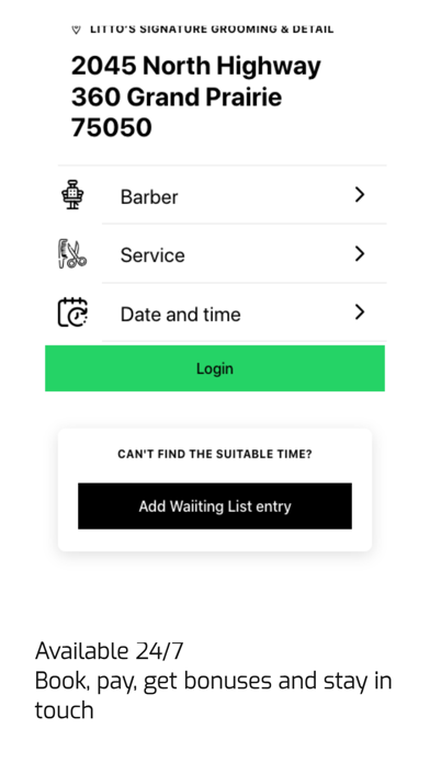 Litto’s Signature Grooming iPhone screenshot 3 - Business app