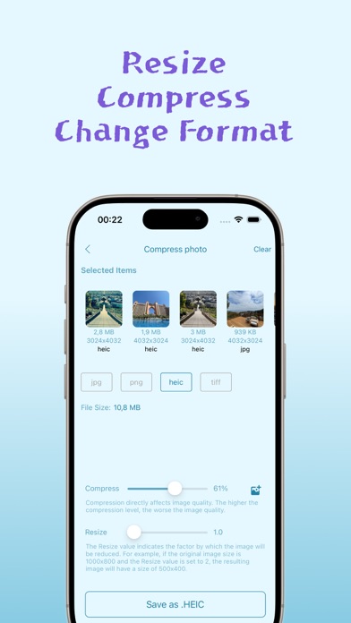Photo Editor: AI Image Resize iPhone screenshot 5 - Photo & Video app