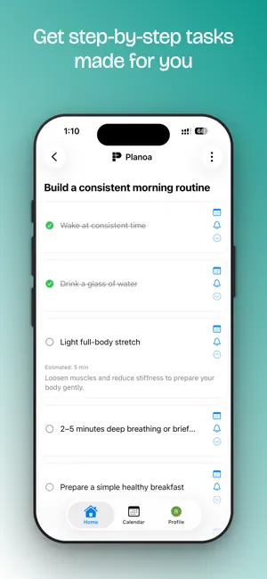 Planoa: AI Goal & Task Planner screenshot 2