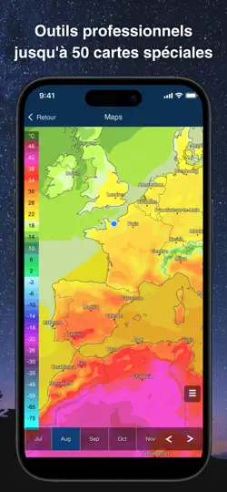Capture d'écran de Meteoblue Météo & Cartes sur iPhone 5