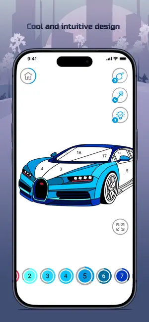 Cars Color By Number screenshot 4