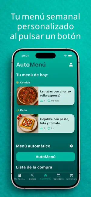 AutoMenú screenshot 1