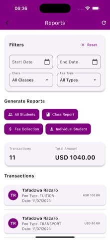 Imaginations School Accounting screenshot