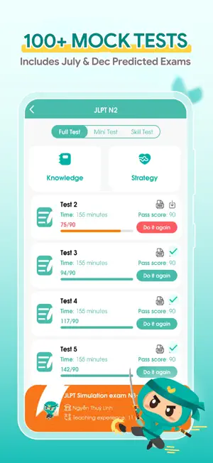 Migii JLPT: JLPT test N5-N1 screenshot 1