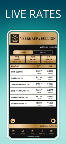 Veerkrupa Bullion Ltd iPhone screenshot
