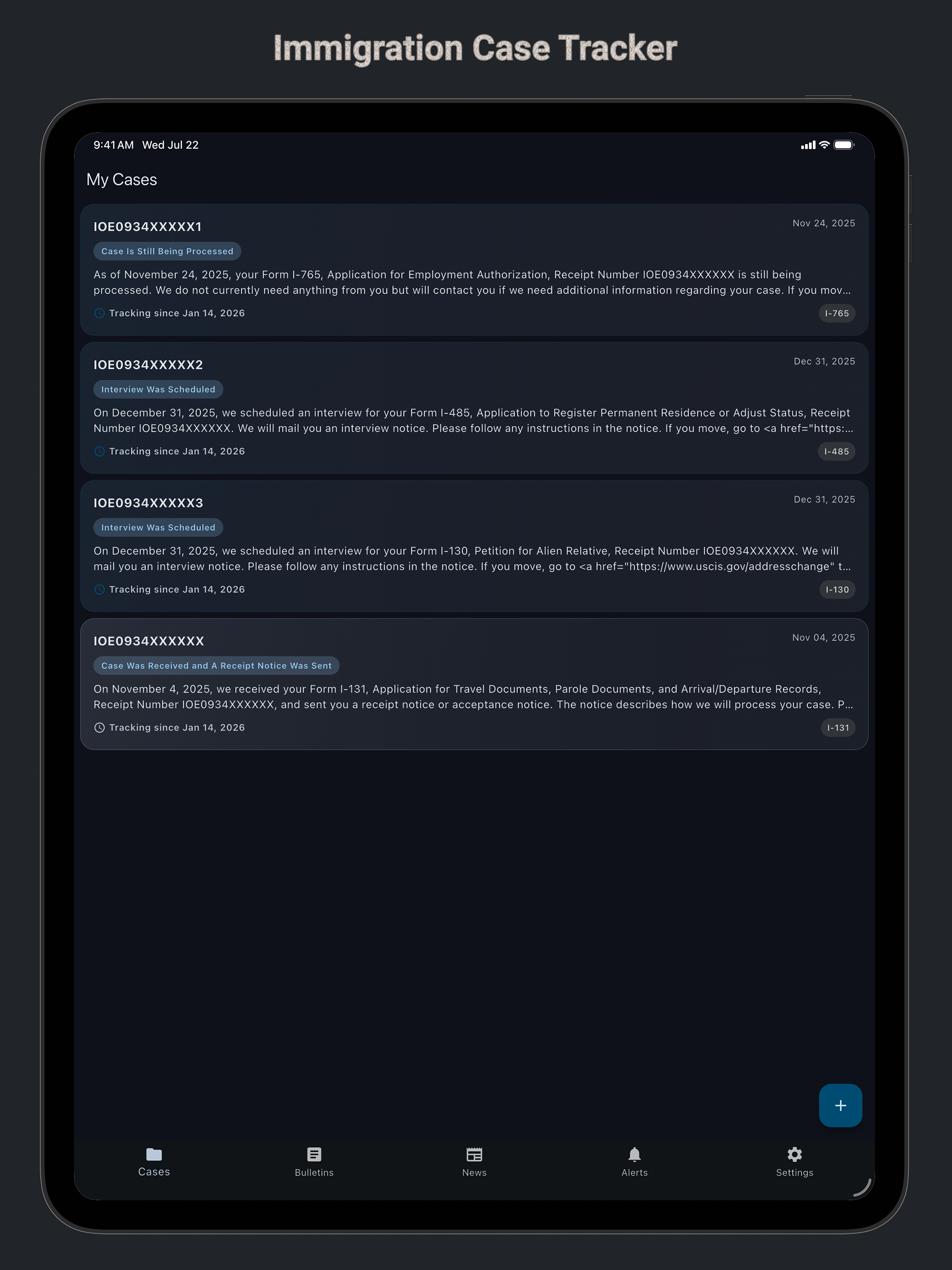 Immigration Case Tracker screenshot 11