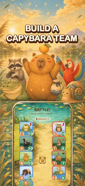 Capybara Arena: Auto Battler screenshot 1