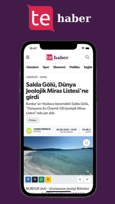 TE Bilişim: Haber Yazılımı Screenshot