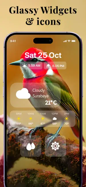 Lock Screen 26: Widgets & Icon iPhone screenshot 3