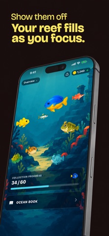 Reefie: Dive into Focus iPhone screenshot