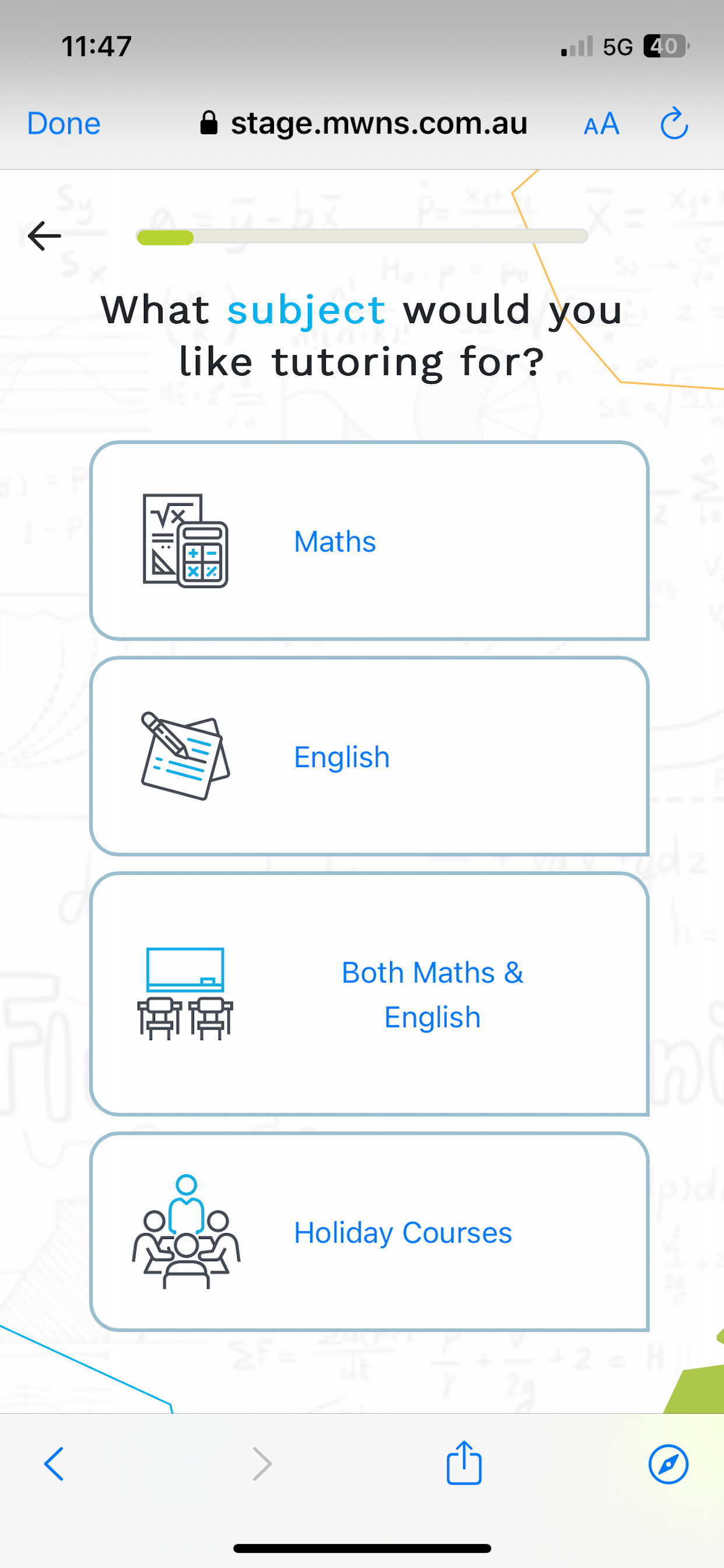 MWNS Tutoring Parent Portal