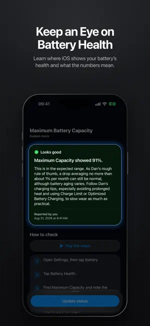 Dan: Storage, Battery & Checks screenshot 2