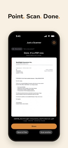 Just a Scanner Screenshot 1 of 3