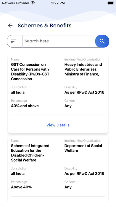 Sugamya Bharat App Screenshot