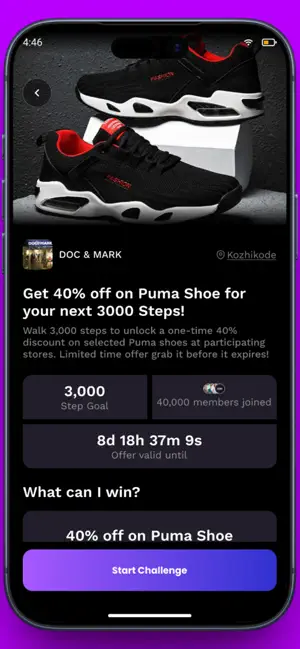 walkingoals iPhone screenshot 3