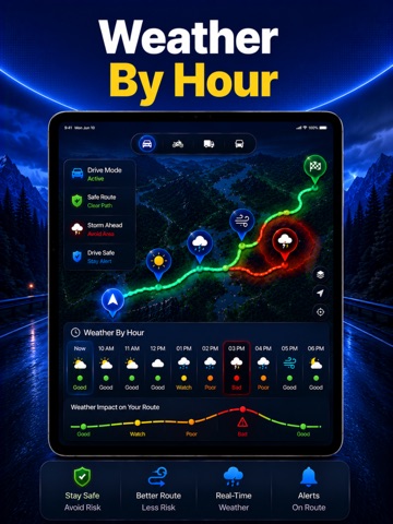 Drive Weather Sat Nav Maps iPad screenshot 3
