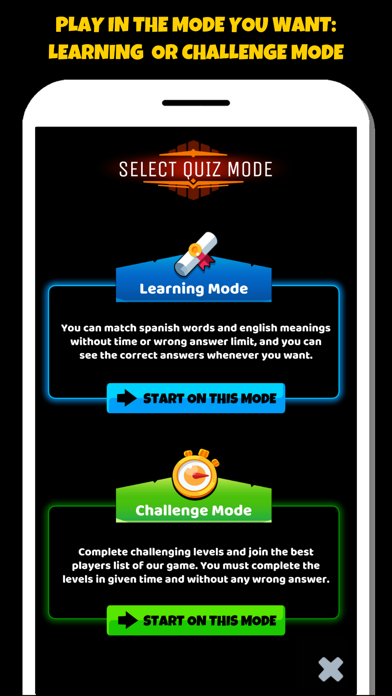 Spanish Vocabulary Game Screenshot