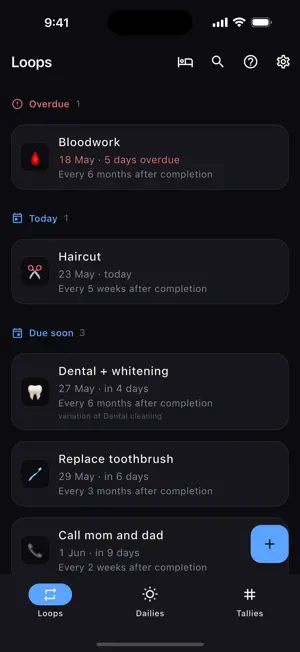 Again - Recurring Tracker screenshot 1