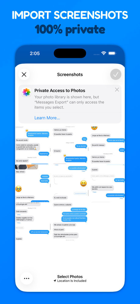 Messages and Chat Export PDF screenshot 3